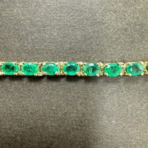 กำไลข้อมือเทนนิสทรงรีประดับพลอยแท้ชุบทอง 14K ดีไซน์อินฟินิตี้สวยงาม เหมาะสำหรับเป็นของขวัญในงานแต่งงานหรืองานเลี้ยง - Product Image 3