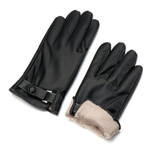 Lining Outdoor Sport and Motorcycle Driving <b>Gloves</b> Genuine Leather Cowhide and Goatskin Driving <b>Gloves</b> with <b>Warm</b> Fleece - Product Image 6