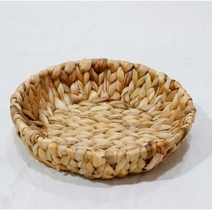 Sustainable Classic Water Hyacinth Food-Safe Fruit Tray Handwoven Multifunction Home Decor for Kitchen Bathroom Living Room Desk - Product Image 2