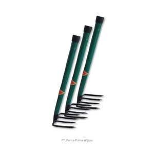 Mini-cultivateur manuel de haute qualité à 4 dents, manche en tube d'acier, tête en acier moulé trempé |   Râteau de jardin robuste pour désherber le sol - Product Image 2