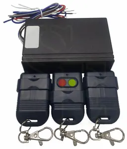 Conjunto de pacotes de alarme automático de freqüência 330 de dois canais, com interruptor DIP, controle remoto de fácil acesso, com controle automático de porta