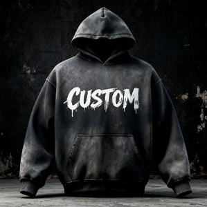 Sudaderas con Capucha para Hombre Tallas Grandes, 100% Algodón, Sudadera Lisa para Personalizar con el Logotipo de tu Marca, Sudadera de Felpa Extra Grande, Sudadera Lavada - Product Image 1