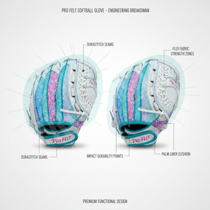 Gant de baseball pour jeunes en cuir souple, pour l'entraînement et la pratique, respirant, durable, imperméable, pour les sports de plein air - Product Image 2