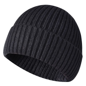 Gorro de Punto Unisex de Color Sólido, 100% Algodón, Cálido para Invierno, Casual, Ajustable para Adultos, con Impresión Personalizada, para Uso Diario y Fitness - Product Image 2