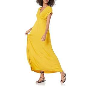 Robe longue maxi à imprimé léopard, col en V, manches courtes, style bohème, décontractée, été, en polyester, pour femme, motif animalier, vente en gros - Product Image 5