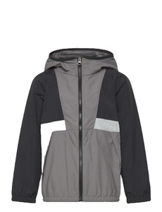 2025 Summer Sport Breathable Windproof Jacket Gray <b>Block</b> Water Resistant Lightweight Stand Loose Fit Windbreaker Outdoor - Product Image 3