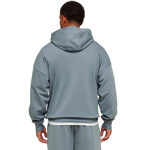 Sweat-shirt à capuche oversize pour homme, motif bleu fer, en molleton épais, coupe décontractée, style streetwear - Product Image 2