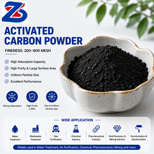 Charbon actif en poudre fine pour la purification des eaux usées industrielles, les applications catalytiques de traitement chimique et la filtration - Product Image 1
