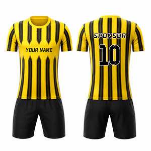 Conjunto de Uniforme de Fútbol Unisex de Alta Calidad, Sublimado, de Secado Rápido, Transpirable, 100% Poliéster, Antibacteriano, Manga Corta - Product Image 2
