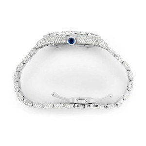 Montre Moissanite Iced Out VVS Diamant Style Hip Hop Moderne Acier Inoxydable Quartz Bracelet 20mm Cadran en Verre - Product Image 4