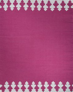 Hand Woven Pink White Geometric Flatweave Wool <b>Rug</b> Modern Handmade Area Carpet for Living Room Bedroom Hotel Home Decor - Product Image 3