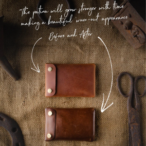 Mini Minimalist Genuine Leather <b>Wallet</b> Slim Card Holder Women Classic Brown Coin Purse Large Capacity Handmade Gift Hasps - Product Image 6