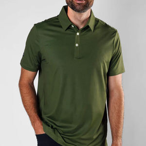 Camiseta Polo de Algodón de Lujo para Hombre, Logotipo Bordado Personalizado, Patrón de Poliéster Personalizado para Camisetas Polo - Product Image 6