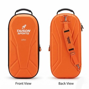 กระเป๋าใส่ไม้เทนนิส TAISON SPORTS รุ่นพรีเมียม วัสดุ PU แข็งแรง ทนทาน บุภายใน 600 GSM สีส้มดำ ความจุ 30-40 ลิตร รับสกรีนโลโก้ตามแบบ OEM - Product Image 1
