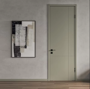 Cadre de porte en MDF alvéolé pré-monté durable pour intérieur avec revêtement en film PVC, résistant à l'eau, pour portes de salle de bain intérieures - Product Image 2