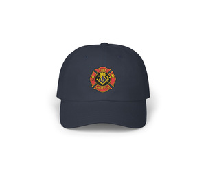 Casquette de baseball haut de gamme Master Mason Blue Lodge en coton brodé, style Dad Hat, avec logo personnalisé - Product Image 1