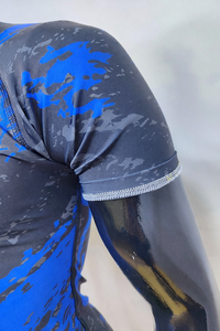 Camiseta de Compresión Sublimada Personalizada para MMA BJJ, Fabricante OEM, Camiseta de Manga Larga - Product Image 3