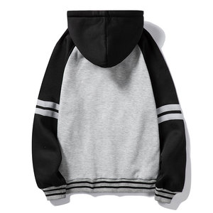 <b>Burgundy</b> Cotton Blend Hoodie Unisex Blank <b>Sweatshirt</b> Streetwear Factory Supply - Product Image 2