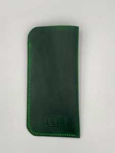 Étui à lunettes en cuir véritable de qualité supérieure, pochette souple et fine en cuir de vachette, housse de protection artisanale pour lunettes de lecture LGC-0086 - Product Image 2