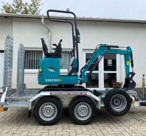 <span class=keywords><strong>SWE08</strong></span> Super Mini Raupenbagger 7kW mit 0,022m Schaufelkapazität Motor, Pumpe & Getriebe für den Privatgebrauch - Product Image 3