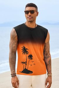Nouveau style débardeur homme par sublimation, impression logo personnalisée de haute qualité, décontracté, été, plage, course, gym, extérieur, sans manches - Product Image 4