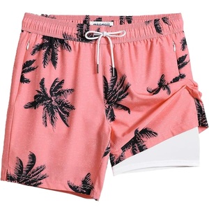 Shorts d'été en polyester ou nylon élastique, imprimé AOP, shorts de bain à séchage rapide, style décontracté, taille tissée avec cordon de serrage, en provenance du Bangladesh. - Product Image 5