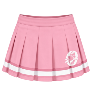 Jupe plissée rose vif sublimée pour cheerleading, bas de tenue d'équipe athlétique, vêtements d'entraînement sportif, performance et compétition - Product Image 1