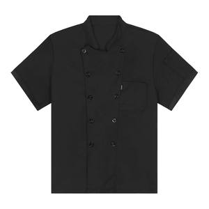 Chemise de Chef Personnalisée en Polycoton de Qualité Supérieure 2025 pour Hôtels et Restaurants, Boutons sur le Devant, Petit Col, Poche Apparente - Product Image 3