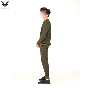 Wholesale Custom Price Men Outer Wear Set, Highest Quality Customized Made In Soft Fabric Plain Men Sweatsuit Set - Product Image 3