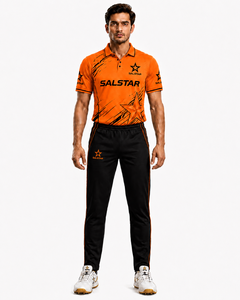 Cricket Uniform <b>Orange</b> Stylish Breathable Fabric for Comfortable Wholesale Customized Cricket Uniform Team Sponsors Club Logo - Product Image 4