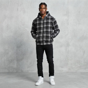 Fabricantes de Ropa: Sudadera con Capucha Corta Personalizada, Lavado Ácido, Forro Polar Sólido Transpirable, 100% Algodón en la Parte Delantera - Product Image 3