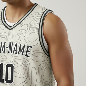 Latest Basketball <b>Jersey</b> and <b>Shorts</b> Set High Quality <b>White</b> Custom Men's Uniform International Basketball <b>Jersey</b> - Product Image 4