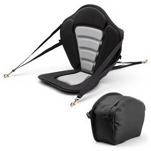 Cuscino per sedile kayak spesso 1,27 cm (0,5 pollici) per tavola da paddle universale, morbido con supporto per la schiena e borsa portaoggetti - Confezione da 1 - Product Image 1