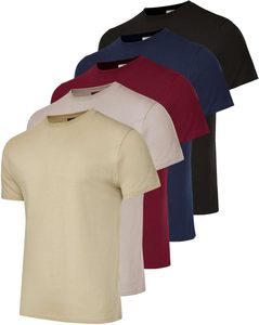 เสื้อยืดคอกลมไซส์ใหญ่ ผ้าฝ้าย 100% 150 GSM พิมพ์โลโก้ตามสั่ง สีพื้น น้ำหนักเบา ระบายอากาศได้ดี สำหรับผู้ชาย ไซส์ยุโรป ย้อมสีพื้น - Product Image 6