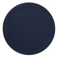 Ensemble de 4 sets de table ronds fins Paloma, 100 % vinyle tissé, sans phtalates, solides, durables, simples, lavables en machine, pour la table à manger à la maison