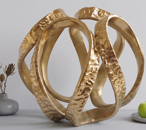 Elegante Escultura Metálica Abstracta, Ecológica, Hecha a Mano, Decorativa, Centro de Mesa, Arte Moderno para Hogar, Oficina, Sala de Estar - Product Image 3