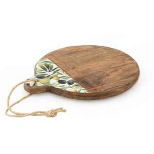 Planche à découper en bois rectangulaire réutilisable, épaisseur 1,5 cm, durable, portable, pour la cuisine, les apéritifs et les charcuteries - Product Image 3
