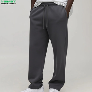 Pantalon personnalisé pour homme, coupe décontractée, bas ouvert, joggers amples, molleton doux, pantalon de détente pour tous les jours - Product Image 1