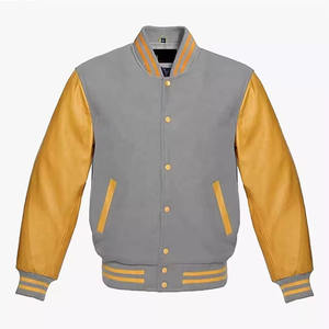 Chaqueta Varsity de Béisbol para Hombre, Estilo Urbano, Nueva Colección, Precio al por Mayor, Impermeable, Estilo Vintage, Bordado Frontal - Product Image 1