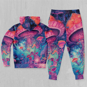 Ensemble de survêtement unisexe à capuche, manches longues, imprimé, 100 % polyester, décontracté, coupe régulière, respirant, pour adulte, avec fermeture éclair - Product Image 6