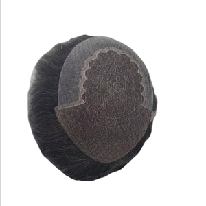 Q6 Model 100% Human Hair Lace Front <b>Wig</b> for <b>Men</b> Remy Indian Hair Customized Color Middle/Center Design Taz Hair BD - Product Image 5