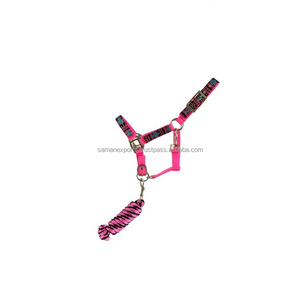 Adjustable Printed Nylon <b>Halter</b> With Brass Plated Hardware Wholesale Supplier & Manufacturer Saman Exports - Product Image 2