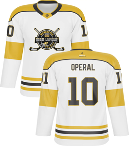 ชุดเสื้อฮอกกี้น้ำแข็งแขนยาวแบบเย็บติดกัน ดีไซน์โรงงานผลิต พร้อมชุดยูนิฟอร์ม 100% โพลีเอสเตอร์ สำหรับผู้ชาย ปรับแต่งได้เต็มที่ - Product Image 1