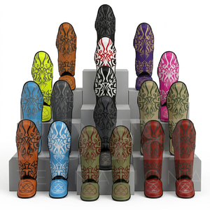 Protège-tibias professionnels OEM ODM pour MMA, Muay Thai, Kickboxing – Équipement d'entraînement en mousse EVA avec support renforcé - Product Image 1
