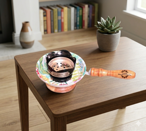 Luxury Arabic Bakhour Bakhoor Dukhoon Incense <b>Burner</b> Mubkhar Wood Metal <b>Burner</b> Wedding Gift - Product Image 1