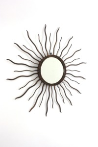 High Standard Quality Round Brass Mirror With <b>Leaf</b> Branch Design Bohemian <b>Wall</b> <b>Decor</b> - Product Image 1