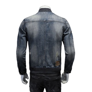 Chaqueta vaquera negra personalizada para hombre, novedad, diseño lavado a la moda para el invierno, venta al por mayor disponible - Product Image 3