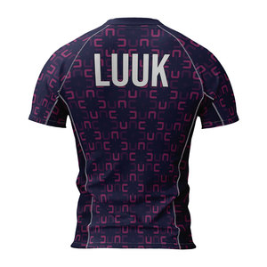 Custom Made Sublimated <b>Gym</b> <b>Compression</b> <b>Shirt</b> Half Sleeve Rash Guard Stretchable Breathable Top for Training and Workouts - Product Image 5