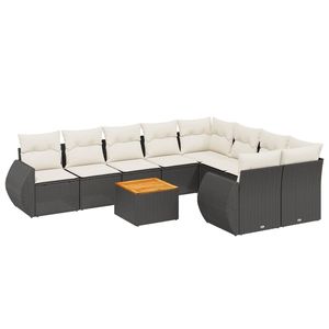 Ensemble de canapés de jardin noirs - Product Image 2