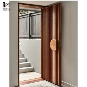 Porte d'entrée extérieure moderne Cadre en aluminium Portes avant pivotantes pour <span class=keywords><strong>Hotel</strong></span> & Villa - Product Image 6
